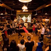 Lindy Hop social dancing at Hong Kong Swings