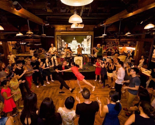 Lindy Hop social dancing at Hong Kong Swings