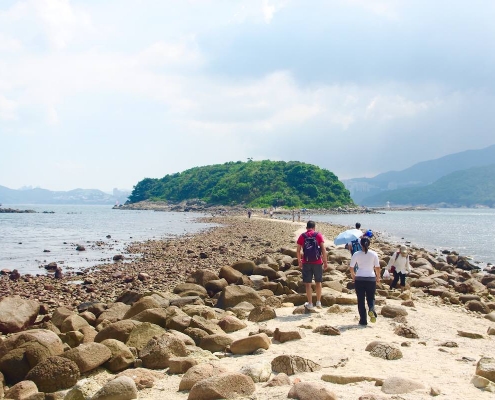 Tombolo on Kiu Tsui Chau