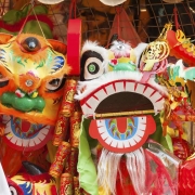 Chinese New Year lion dance costume