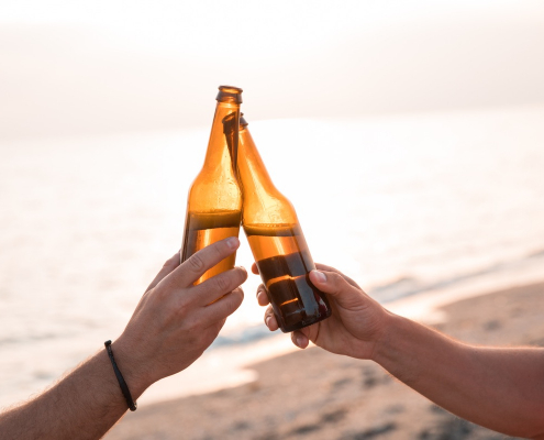 Beer on beach