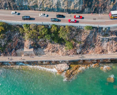 Drone photo of Hong Kong