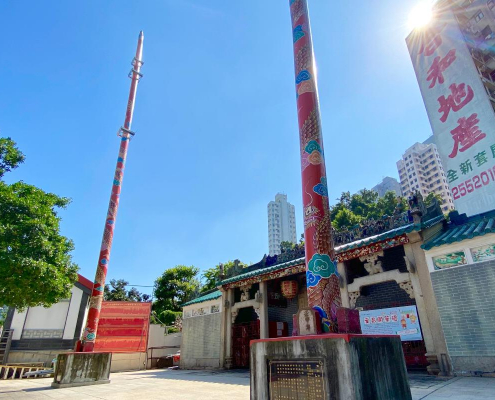 pillar of the gods hung shing temple