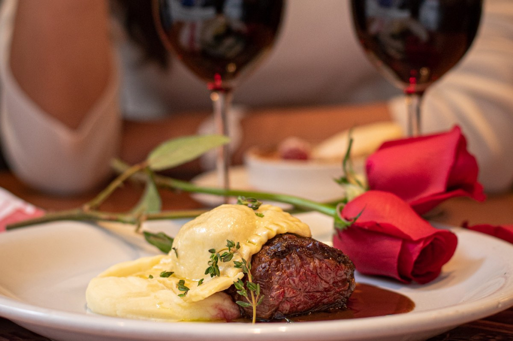 Valentine's Day menu Bouchon beef fillet steak