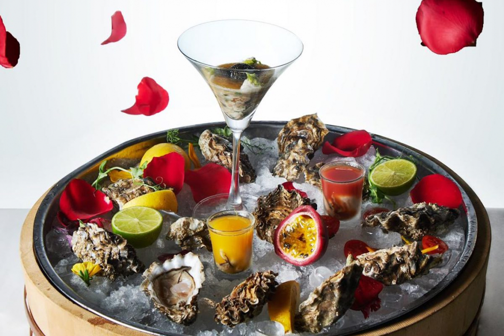 Valentine's Day menu DiVino Group oysters