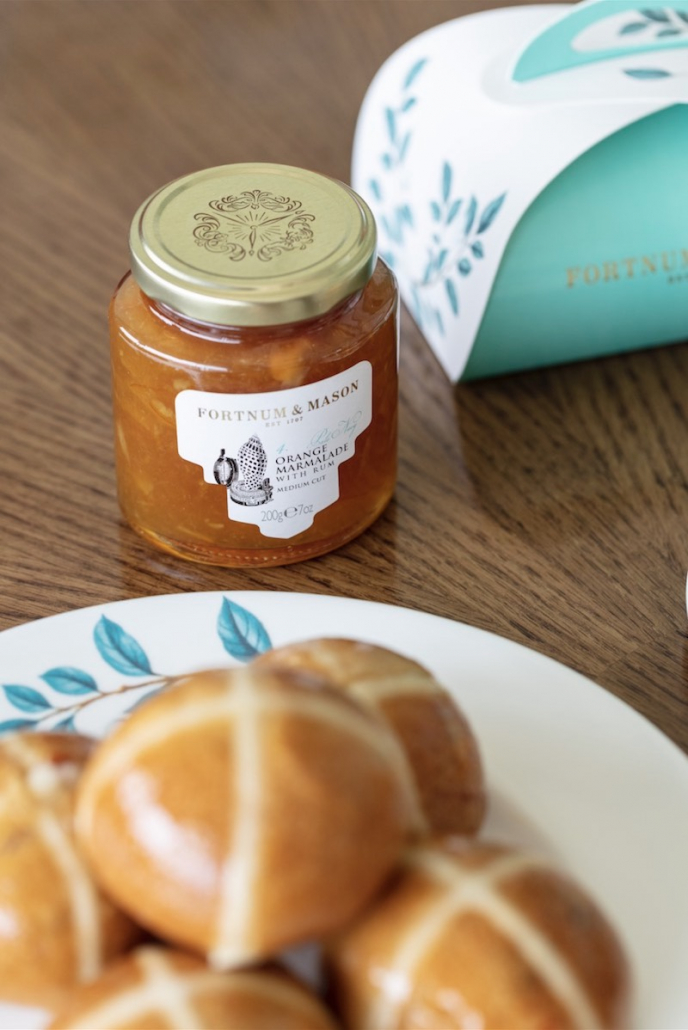 Hot Cross Buns Fortnum & Mason marmalade