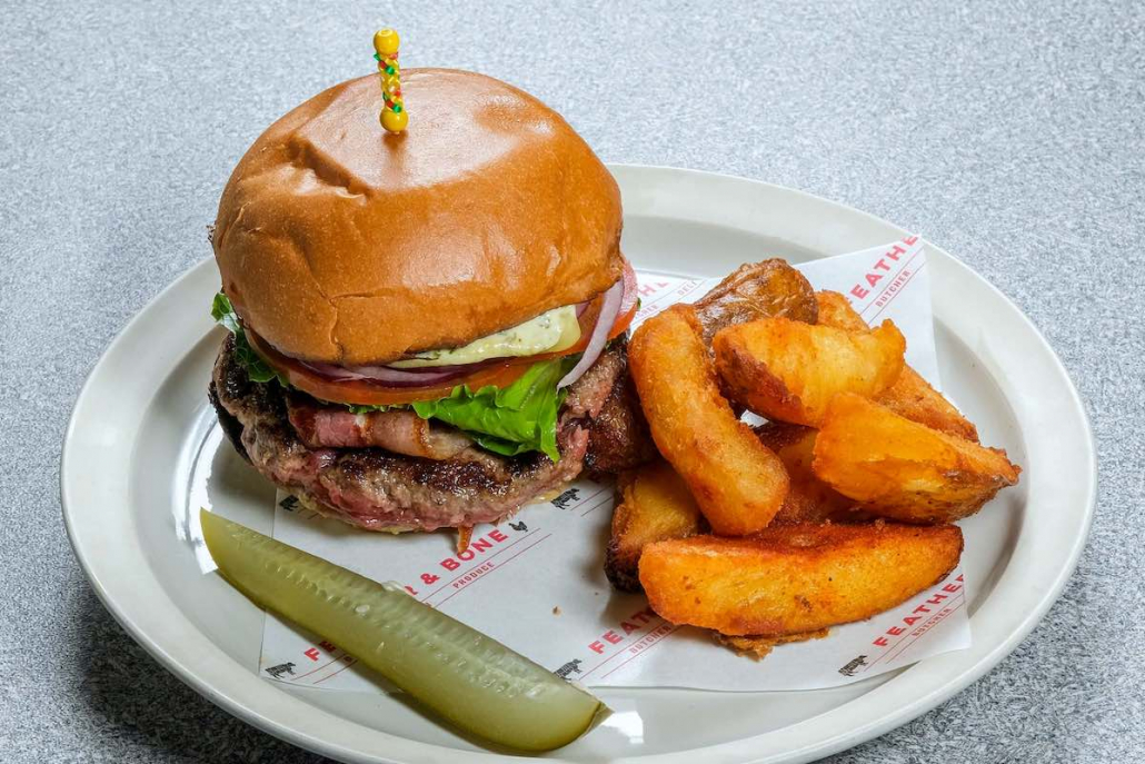 International Burger Day Feather & Bone beef burger