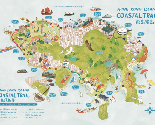 HK Island Coastal Trail Map_Front