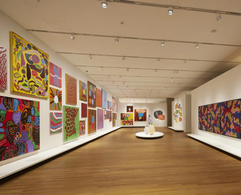 Installation view of Yayoi Kusama 1945 to Now 2022 Photo Lok Cheng M+, Hong Kong